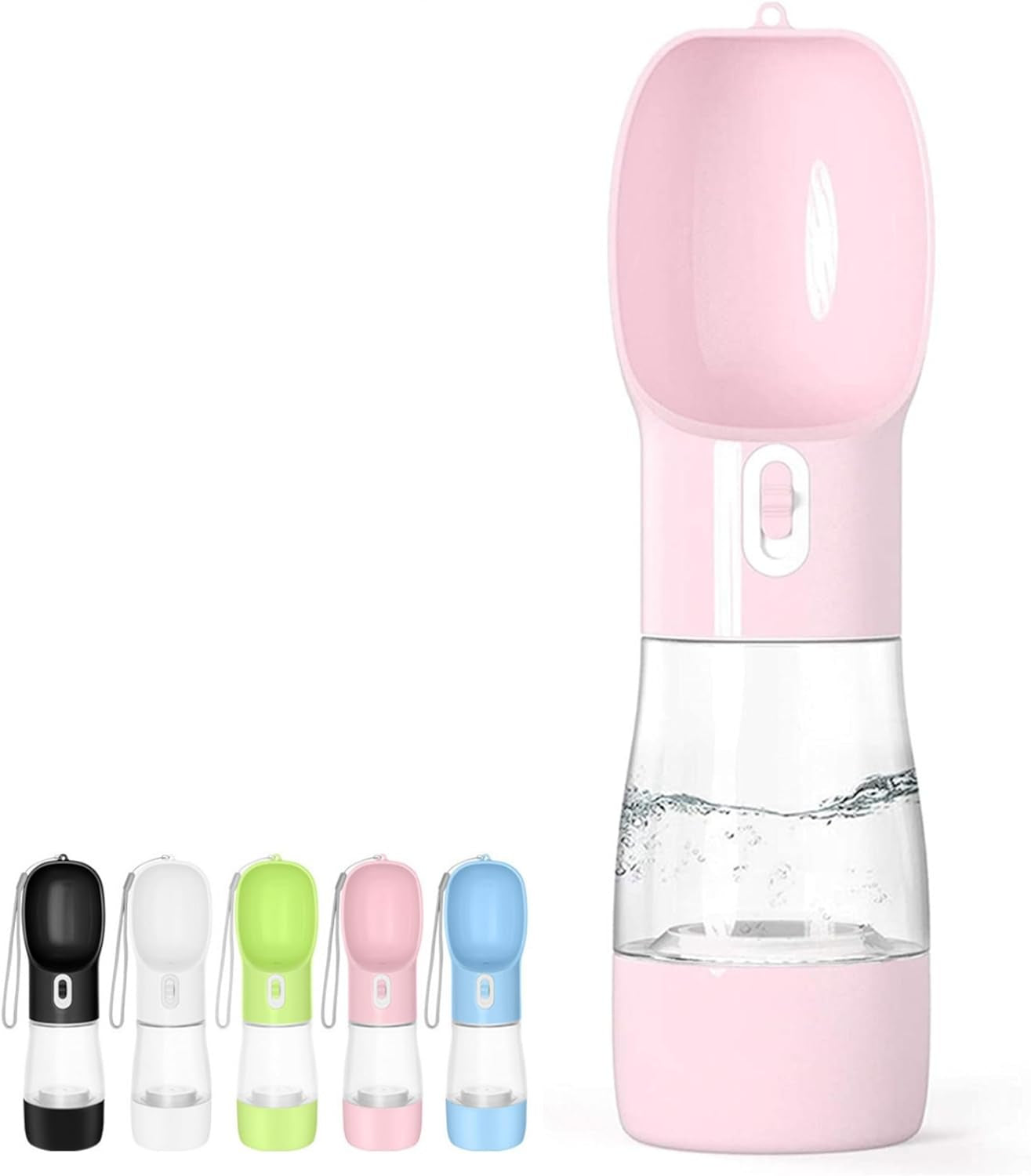 Outdoor Dog Water Bottle Dispenser - Leak Proof Bottles for Dogs on the Go with Food Container Multifunctional Travel Outdoor（Green）