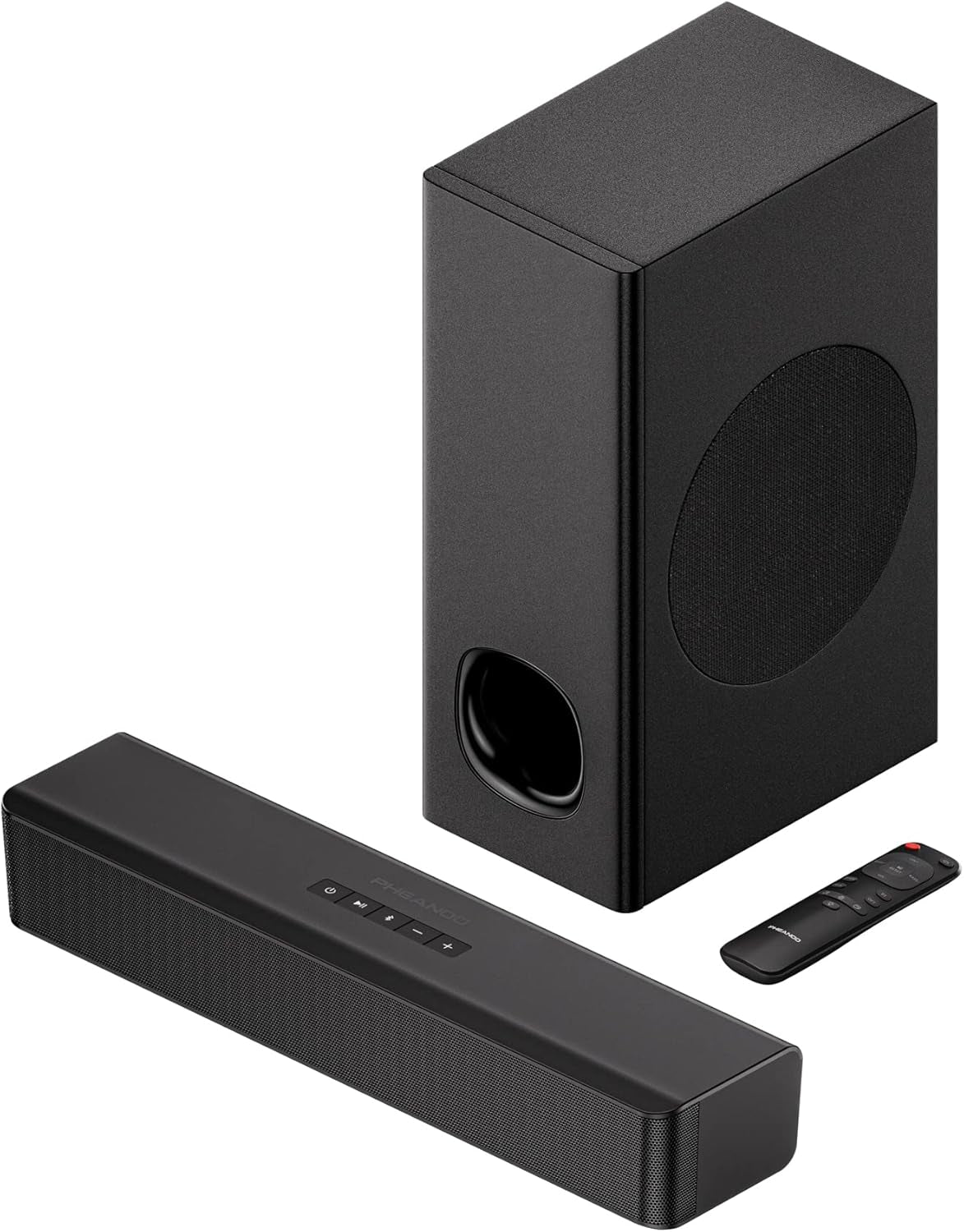 Soundbar with Subwoofer,2.1Ch with 3D Surround Sound, Works with 4K & HD Tvs, Hdmi(Arc)/Optical/Aux/Usb Drive/Bluetooth5.0 Connection(Model: P28,160W)