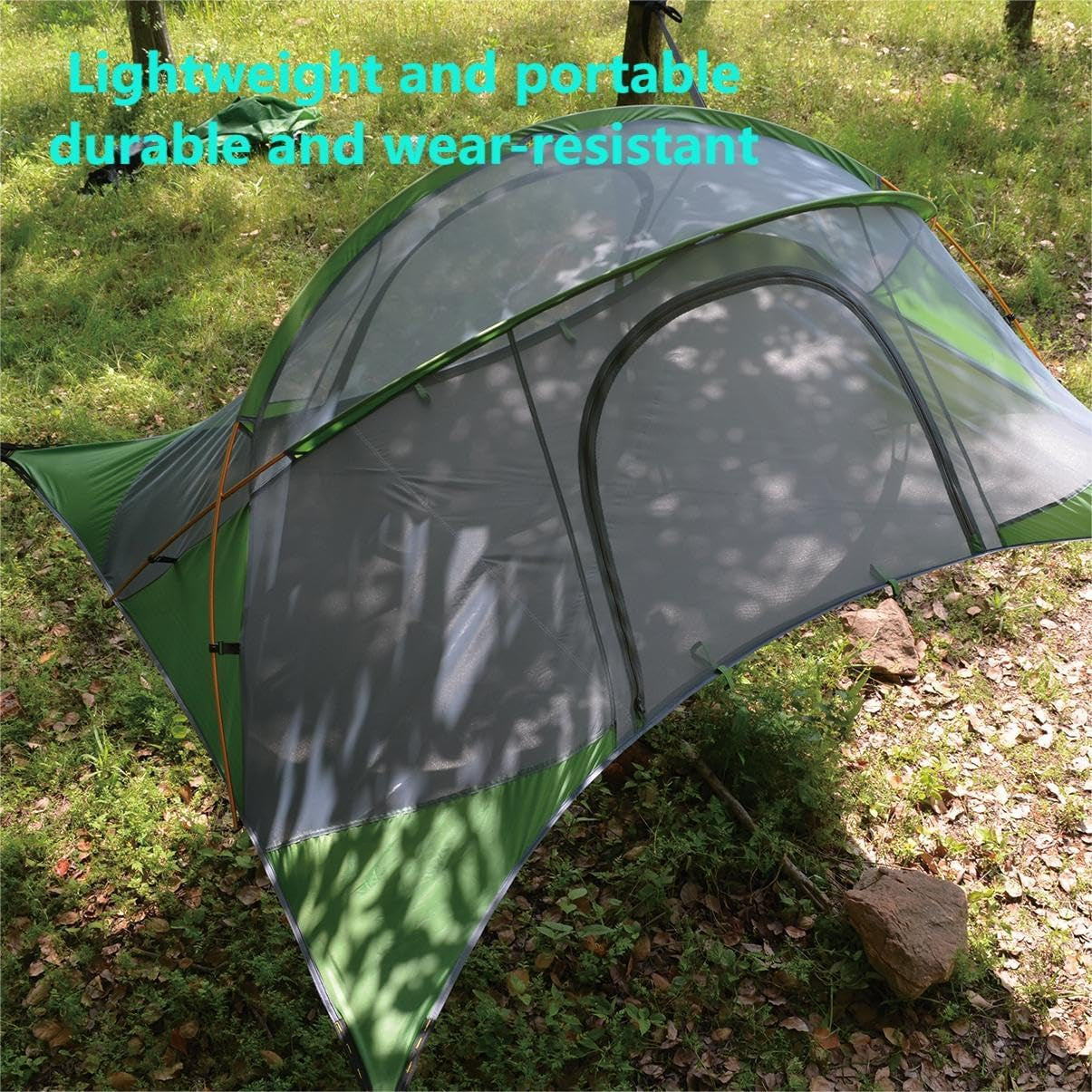 Camping Hammock,Large Hammocks-Portable Camping Hommock for Family Tree Tent,For Outside, Hiking, and Travel (Green)