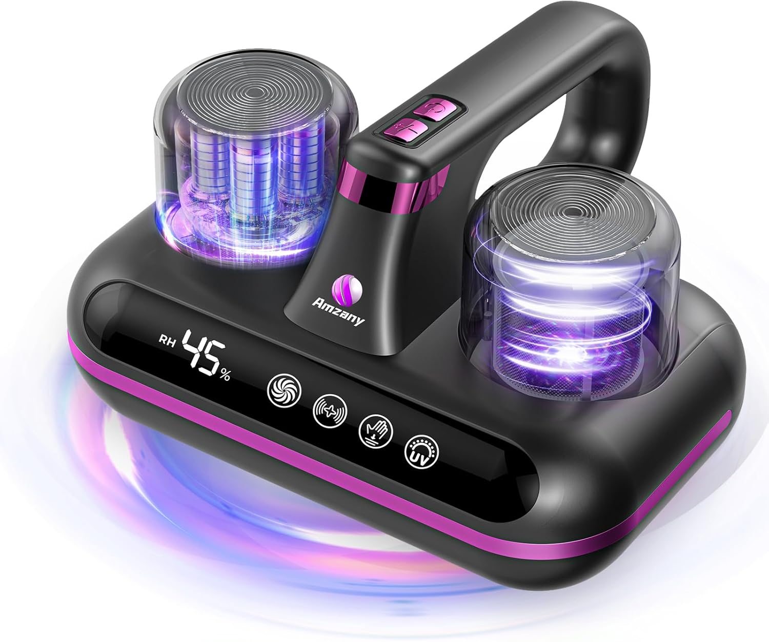 Mattress Vacuum Cleaner - 5-In-1 Cordless Bed Vacuum Cleaner, Powered by UV-C Light & Ultrasonic Technology, 16Kpa Strong Suction,Low Noise,Suitable for Dust, Pet Hair, Etc.