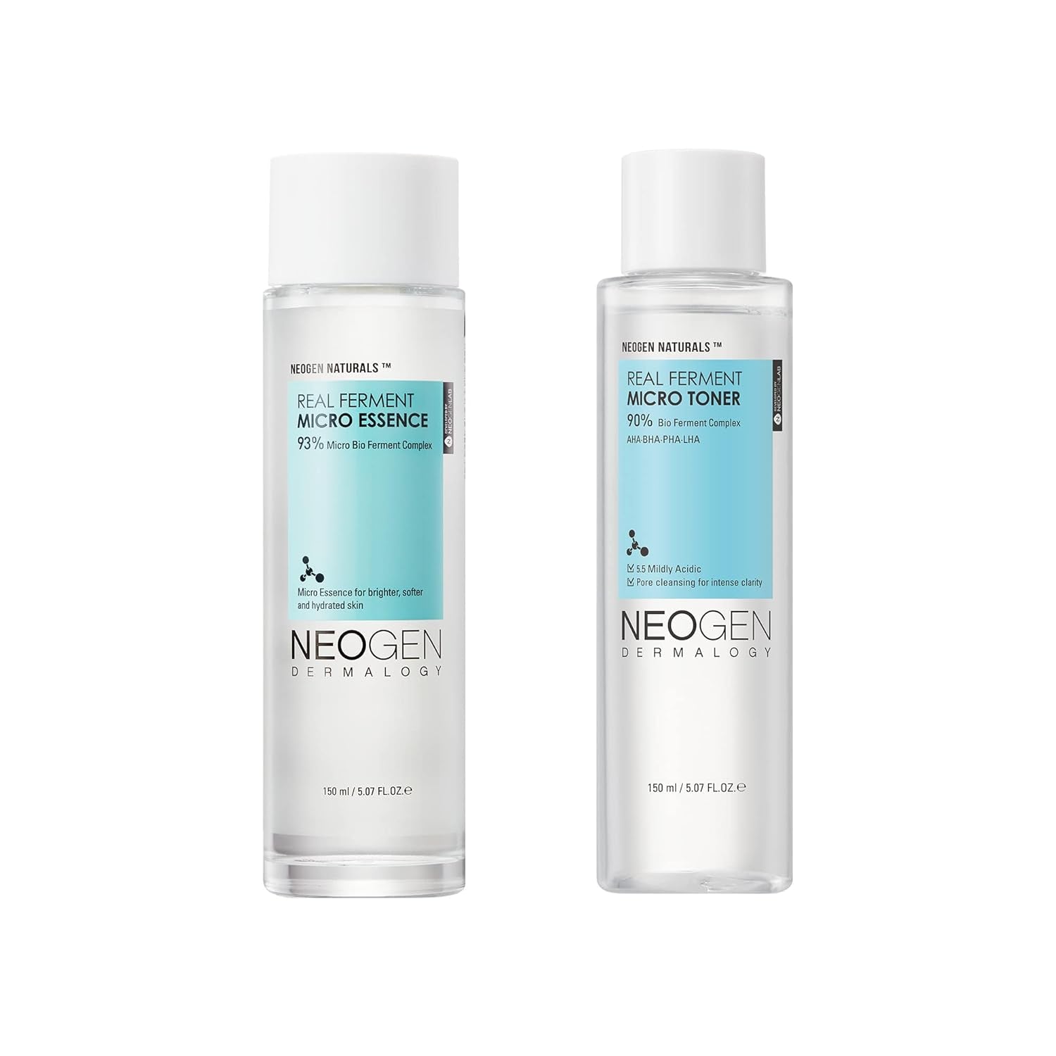 NEOGEN DERMALOGY Real Ferment Micro Essence 5.07 Fl Oz (150Ml) - 93% Naturally Fermented Facial Essence, Instantly Hydrates and Delivers Healthy Supple Skin - Korean Skin Care