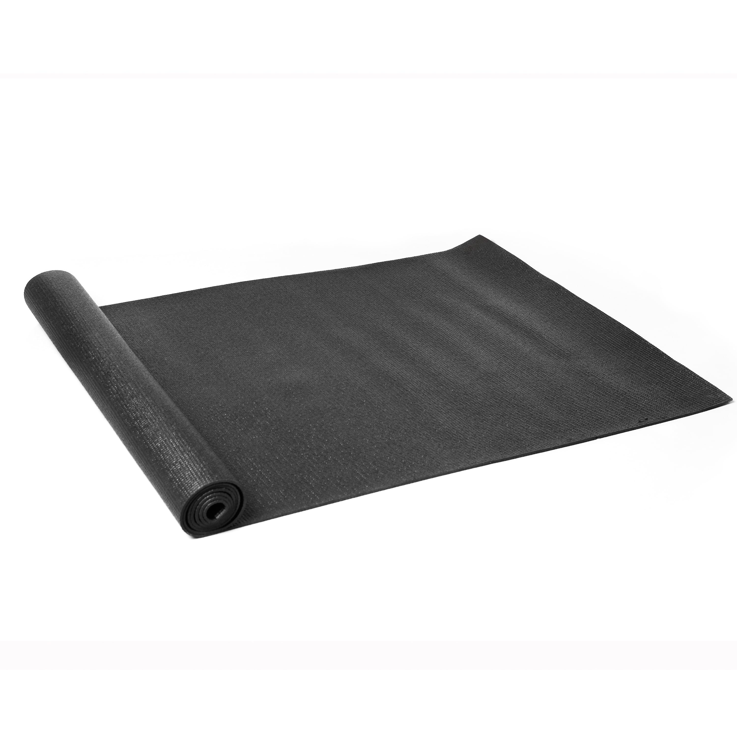 (2 Pack)  PVC Yoga Mat, 3Mm, Dark Gray, 68Inx24In, Nonslip, Cushioning for Support and Stability