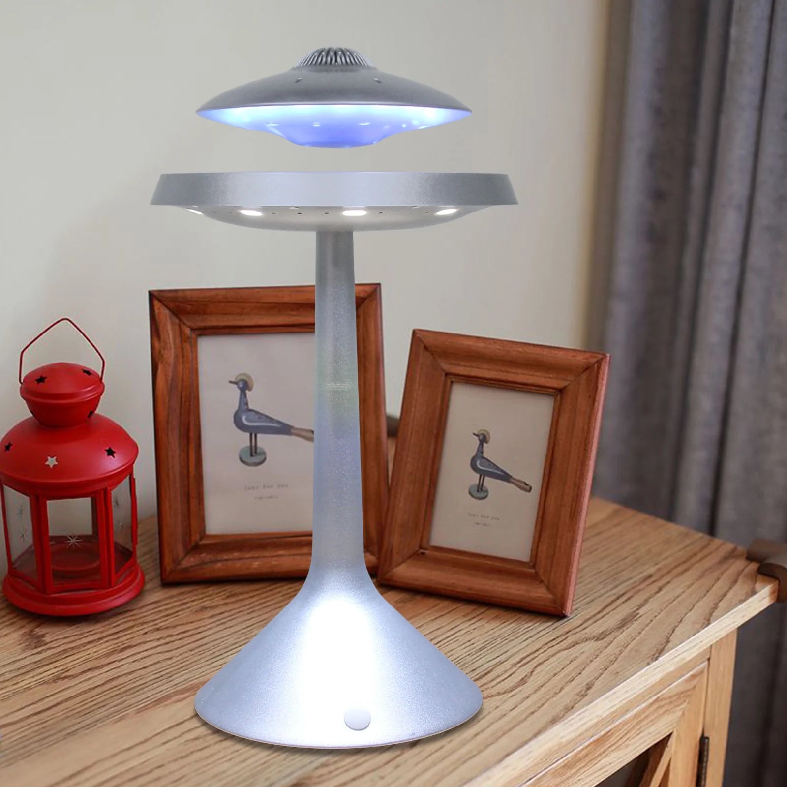 Night Light Levitating Floating Bluetooth Speaker UFO Magnetic LED Lighting