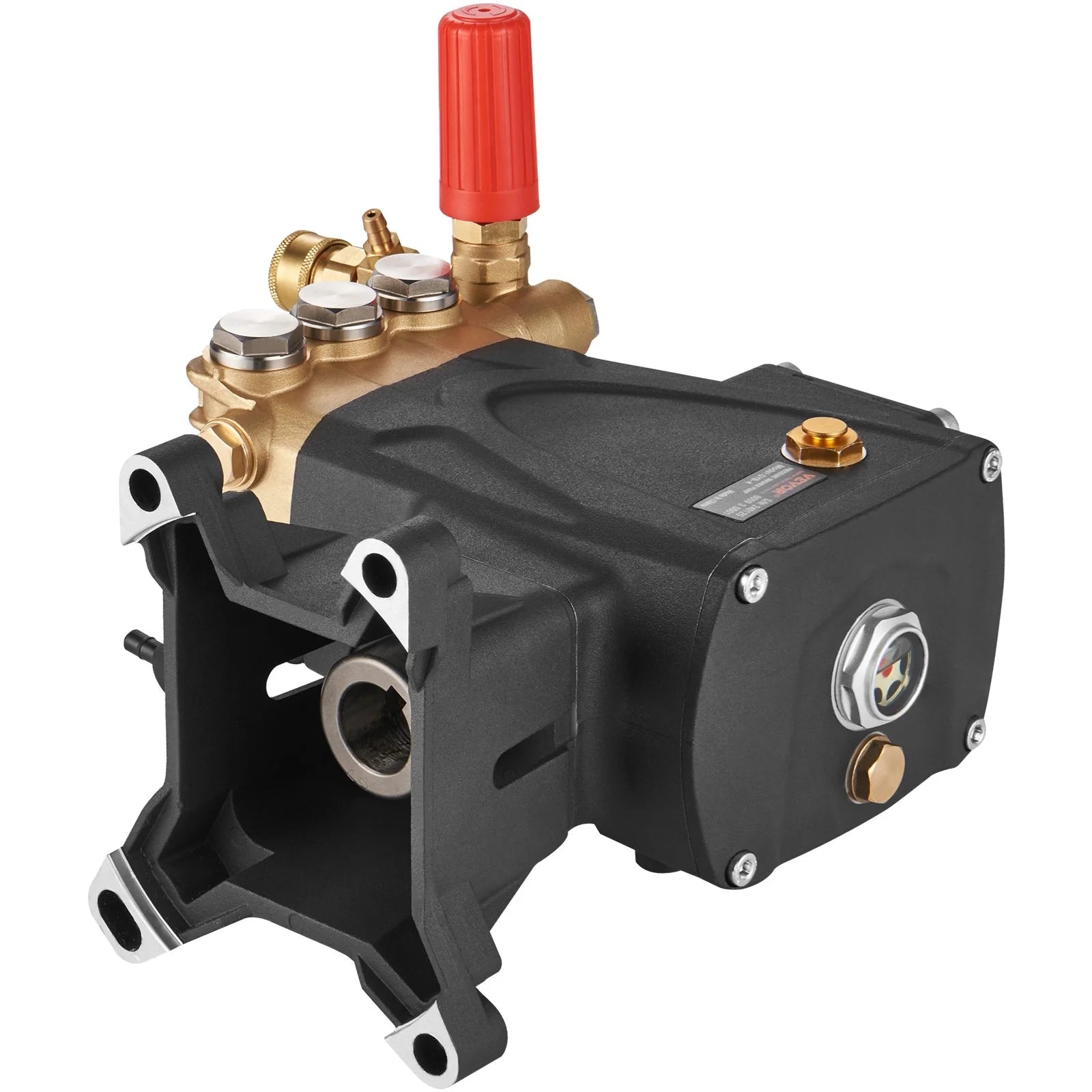VEVOR Pressure Washer Pump, 1 Shaft Horizontal Triplex Plunger, 4400 PSI, 4 GPM Flow, Replacement Power Washer Pumps Kit, Parts Washer Pump, Compatible with Simpson Morflex Models 40224, 40225, 40226