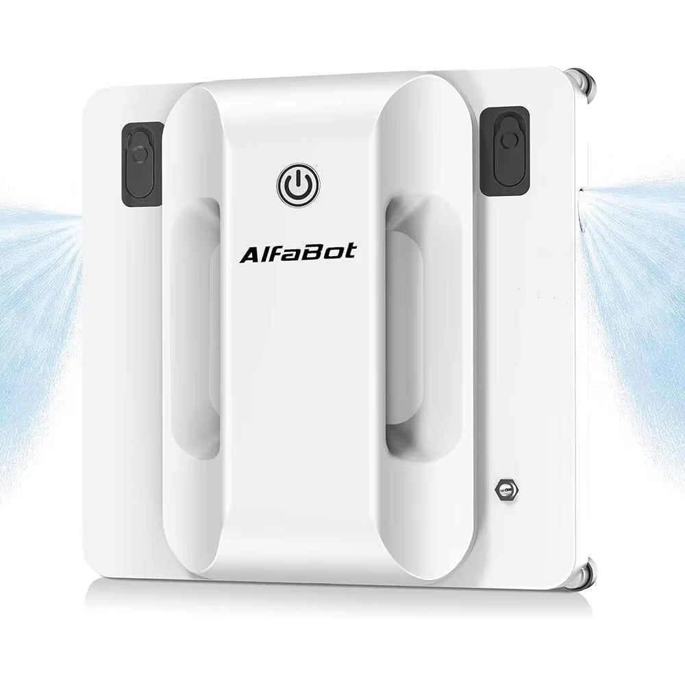 Window Cleaning Robot Dual Water Spray Intelligent Path Planning 2800Pa Suction Power Edge Detection Wet Dry Cleaning