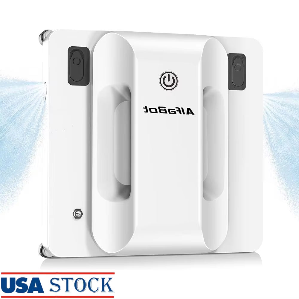 Window Cleaning Robot Dual Water Spray Intelligent Path Planning 2800Pa Suction Power Edge Detection Wet Dry Cleaning