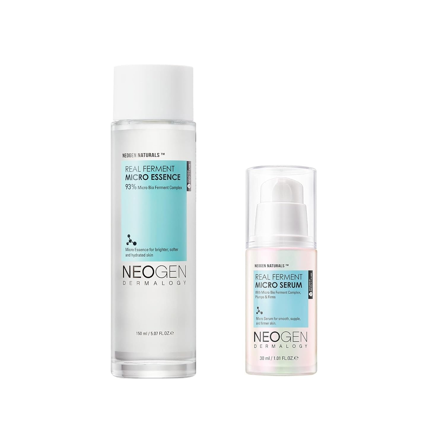 NEOGEN DERMALOGY Real Ferment Micro Essence 5.07 Fl Oz (150Ml) - 93% Naturally Fermented Facial Essence, Instantly Hydrates and Delivers Healthy Supple Skin - Korean Skin Care